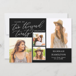 Uitnodiging tot Afstuderen van bewerkbare kleuren 