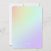 Uitnodiging tot Afstuderen van Crayon en Apple Tea (Achterkant)