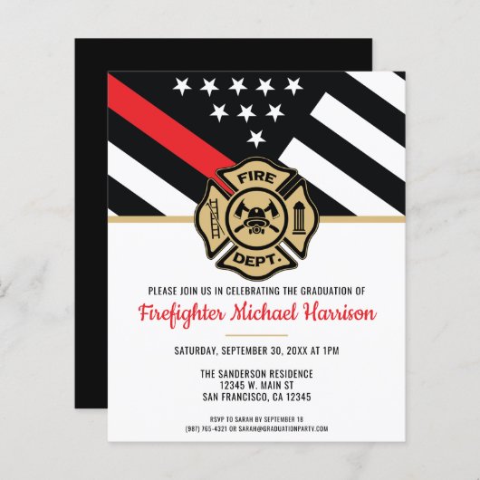 Uitnodiging tot Afstuderen van de Academie voor be (Voorkant / Achterkant)