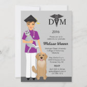 Uitnodiging tot Afstuderen van de diergeneeskunde (Voorkant)