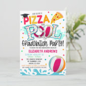 Uitnodiging tot Afstuderen van de Pizza en de Pool (Staand voorkant)