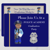 Uitnodiging tot Afstuderen van de Politieacademie  (Voorkant / Achterkant)