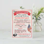 Uitnodiging tot Afstuderen van de Politieacademie (Staand voorkant)