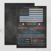 Uitnodiging tot Afstuderen van de Politieacademie (Voorkant / Achterkant)