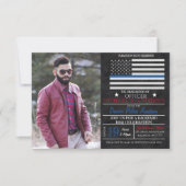 Uitnodiging tot Afstuderen van de Politieacademie (Voorkant)