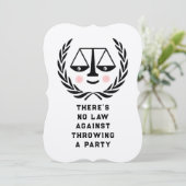 Uitnodiging tot Afstuderen van de rechtenschool (Staand voorkant)