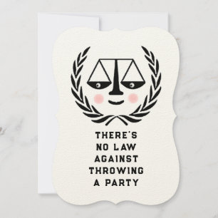 Uitnodiging tot Afstuderen van de rechtenschool