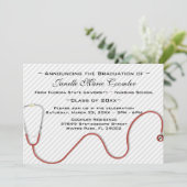 Uitnodiging tot Afstuderen van de Stethoscoop Medi (Staand voorkant)