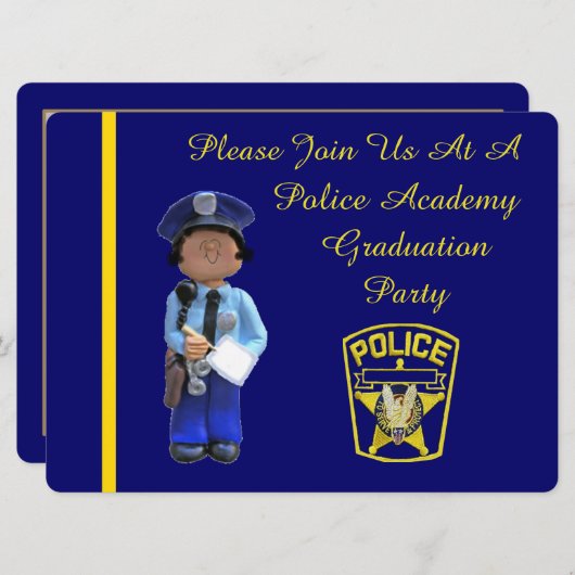 Uitnodiging tot Afstuderen van de Vrouw van de Pol (Voorkant / Achterkant)