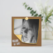 Uitnodiging tot Afstuderen van gepersonaliseerde S (Staand voorkant)