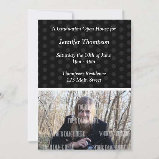 Uitnodiging tot Afstuderen van het Open House (Achterkant)