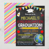 Uitnodiging tot Afstuderen van kinderen (Voorkant / Achterkant)