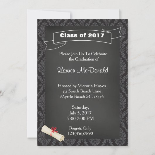 Uitnodiging tot Afstuderen van leerkrachten in Cha (Voorkant)