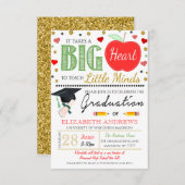 Uitnodiging tot Afstuderen van leraar (Voorkant / Achterkant)