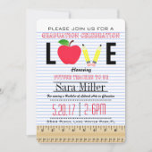 Uitnodiging tot Afstuderen van leraar (Voorkant)