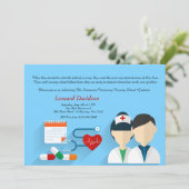 Uitnodiging tot Afstuderen van medisch personeel (Staand voorkant)