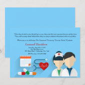 Uitnodiging tot Afstuderen van medisch personeel (Voorkant / Achterkant)