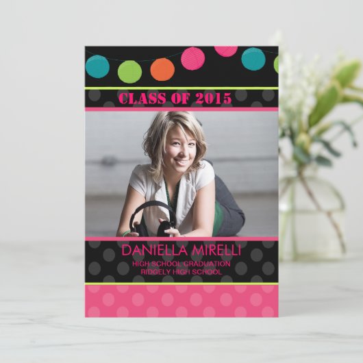 Uitnodiging tot Afstuderen van papierpartijverlich (Staand voorkant)