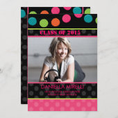 Uitnodiging tot Afstuderen van papierpartijverlich (Voorkant / Achterkant)