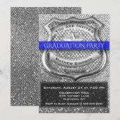 Uitnodiging tot Afstuderen van politieambtenaar (Voorkant / Achterkant)