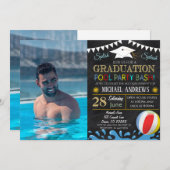 Uitnodiging tot Afstuderen van poolpartij (Voorkant / Achterkant)