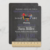 Uitnodiging tot Afstuderen van Ruler en Apple Teac (Voorkant / Achterkant)