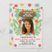 Uitnodiging tot Afstuderen van Tropical luau Hawii (Voorkant / Achterkant)