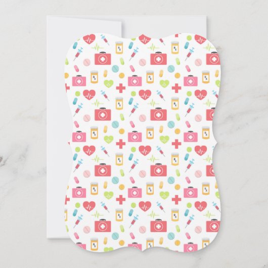 Uitnodiging tot Afstuderen van verpleegschool (Achterkant)