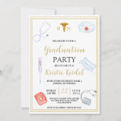 Uitnodiging tot Afstuderen van verpleegschool (Voorkant)