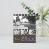 Uitnodiging tot Afstuderen van zoete herinneringen (Staand voorkant)