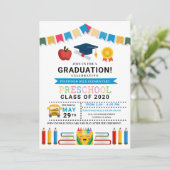 Uitnodiging tot Afstuderen voor de voorschoolse sc (Staand voorkant)