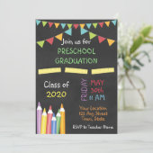 Uitnodiging tot Afstuderen voor de voorschoolse sc (Staand voorkant)