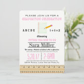 Uitnodiging tot Afstuderen voor leerkrachten Ruler (Staand voorkant)