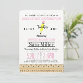 Uitnodiging tot Afstuderen voor leerkrachten Ruler (Staand voorkant)