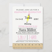 Uitnodiging tot Afstuderen voor leerkrachten Ruler (Voorkant)