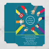 Uitnodiging tot Afstuderen voor medische handen (Voorkant / Achterkant)