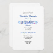 Uitnodiging tot Afstuderen voor pediatrica (Voorkant / Achterkant)