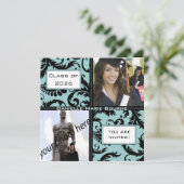 Uitnodiging tot afstuderen - Wijziging in elk jaar (Staand voorkant)