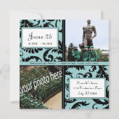 Uitnodiging tot afstuderen - Wijziging in elk jaar (Achterkant)