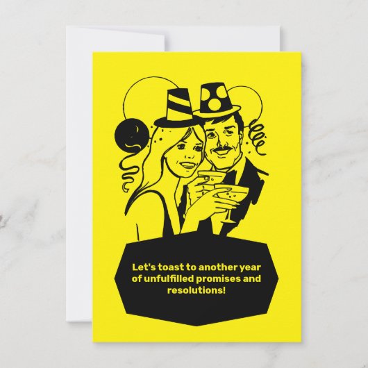 Uitnodiging tot aftelpartij nieuwjaar (Voorkant)