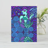 Uitnodiging tot alle gelegenheden, zeemeermin (Staand voorkant)