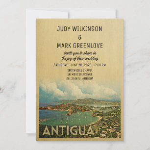 uitnodiging tot antigua Wedding