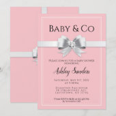 Uitnodiging tot baby & Co-Baby shower (Voorkant / Achterkant)