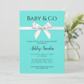 Uitnodiging tot baby & Co-Baby shower (Staand voorkant)