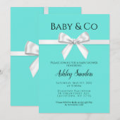 Uitnodiging tot baby & Co-Baby shower (Voorkant / Achterkant)