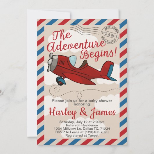 Uitnodiging tot Baby shower (Voorkant)