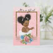 Uitnodiging tot Baby shower (Staand voorkant)