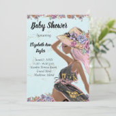 Uitnodiging tot Baby shower (Staand voorkant)