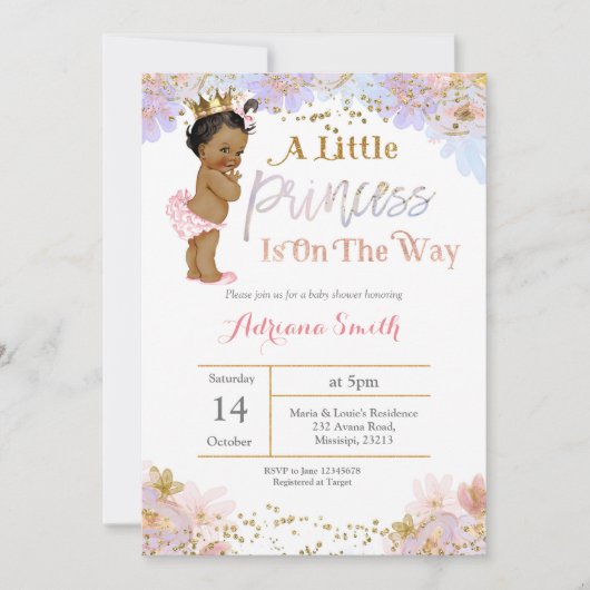 Uitnodiging tot Baby shower (Voorkant)