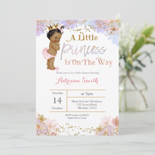 Uitnodiging tot Baby shower (Staand voorkant)